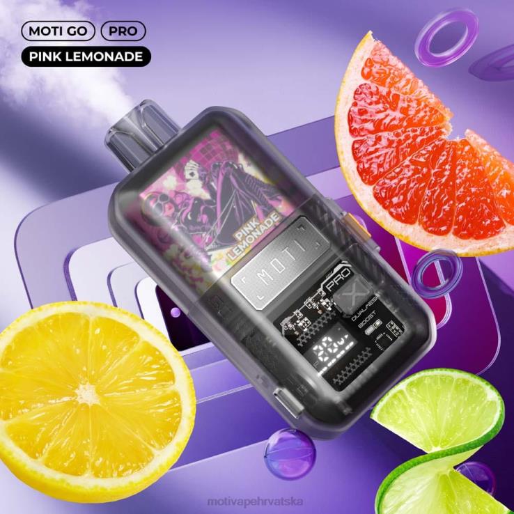 MOTI Vape Amazon - MOTI Go Pro jednokratni vape (5%, 12000 dizanja) ružičasta limunada D6BBZ18