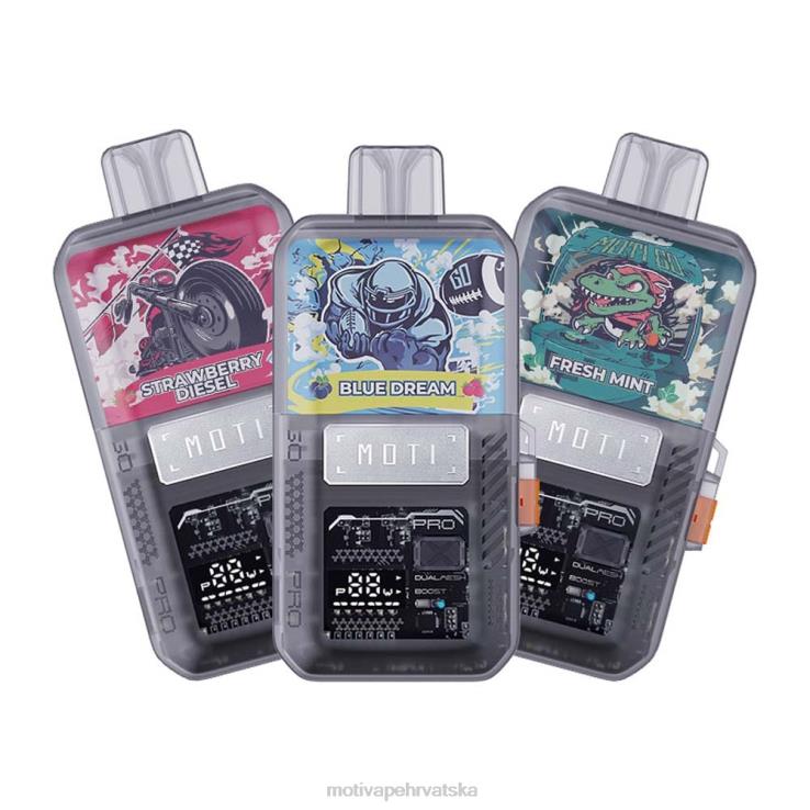MOTI Vape Disposable - MOTI Go Pro jednokratni vape (5%, 12000 dizanja) plavi san D6BBZ13