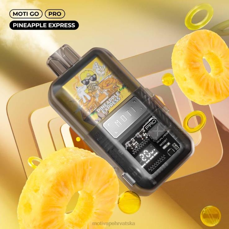 MOTI Vape For Sale - MOTI Go Pro jednokratni vape (5%, 12000 dizanja) ananas express D6BBZ17