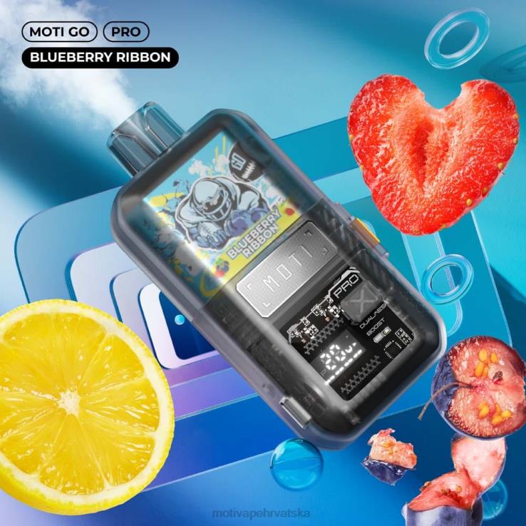 MOTI Vape Near Me - MOTI Go Pro jednokratni vape (5%, 12000 dizanja) vrpca od borovnice D6BBZ14