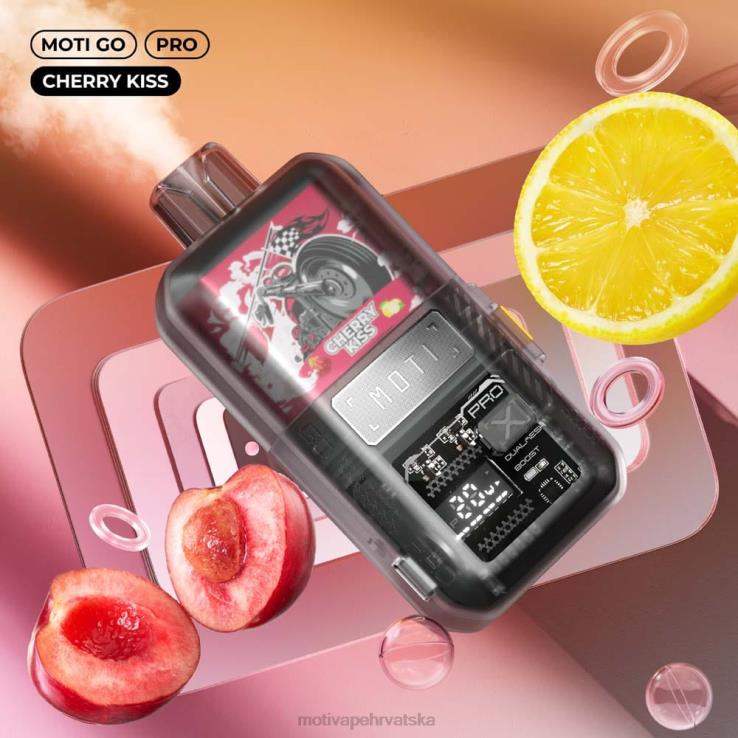MOTI Vape Review - MOTI Go Pro jednokratni vape (5%, 12000 dizanja) poljubac trešnje D6BBZ15