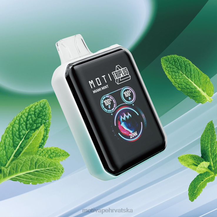MOTI Vape Hrvatska - MOTI Triplus 20k jednokratni vape (5%, 20000 dizanja) led od lubenice D6BBZ10