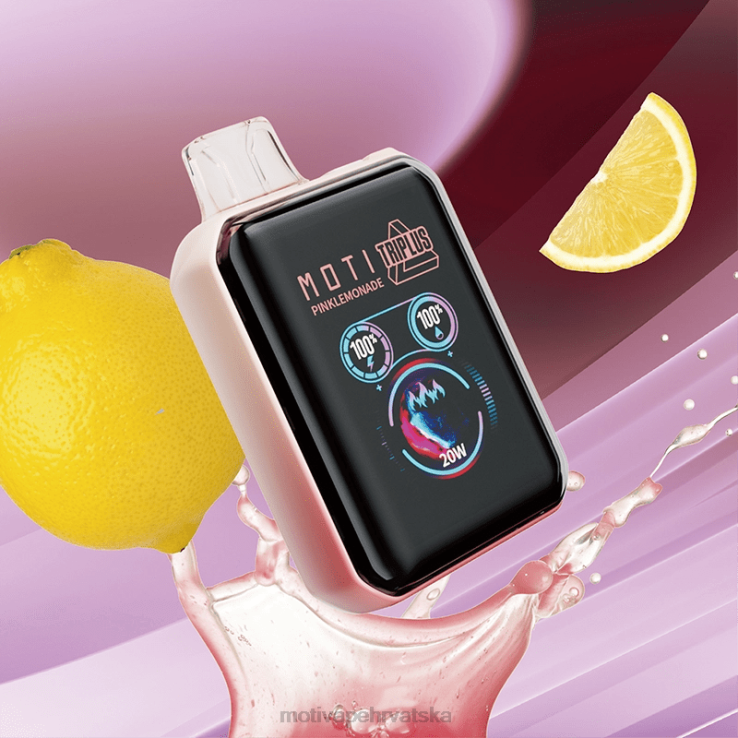 MOTI Vape Hrvatska - MOTI Triplus 20k jednokratni vape (5%, 20000 dizanja) led od lubenice D6BBZ10