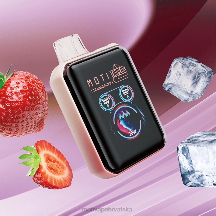 MOTI Vape Hrvatska - MOTI Triplus 20k jednokratni vape (5%, 20000 dizanja) led od lubenice D6BBZ10