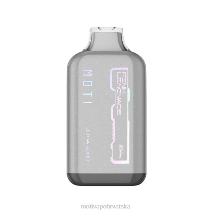 MOTI Vape Hrvatska - MOTI Ultra jednokratni vape (5%, 6000 udisaja) ružičasta limunada D6BBZ37