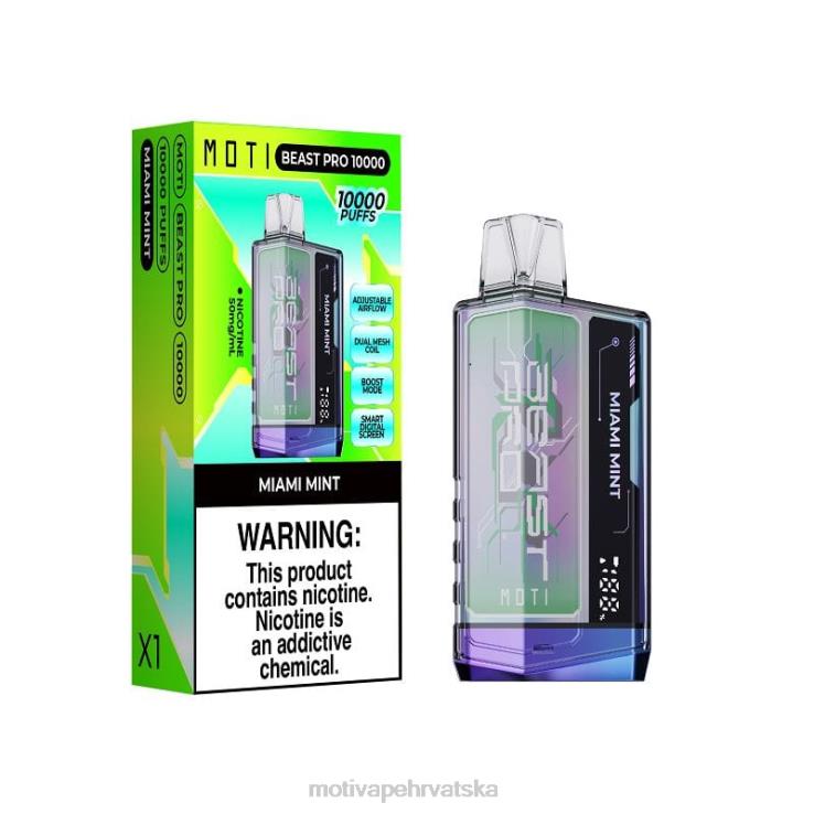 MOTI Vape Disposable - MOTI Beast Pro jednokratni vape (5%, 10000 udisaja) plavi razz led D6BBZ40