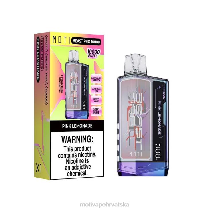 MOTI Vape Disposable - MOTI Beast Pro jednokratni vape (5%, 10000 udisaja) plavi razz led D6BBZ40
