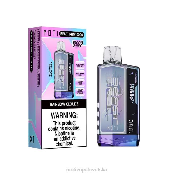 MOTI Vape Disposable - MOTI Beast Pro jednokratni vape (5%, 10000 udisaja) plavi razz led D6BBZ40