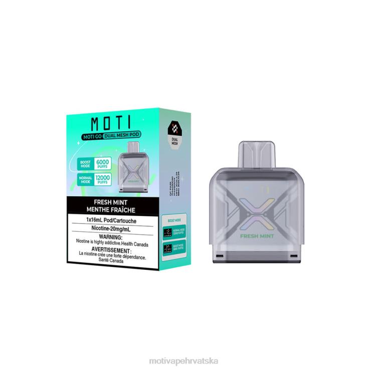 MOTI Vape Hrvatska - MOTI Go Pro mahuna za jednokratnu upotrebu svježa menta D6BBZ91
