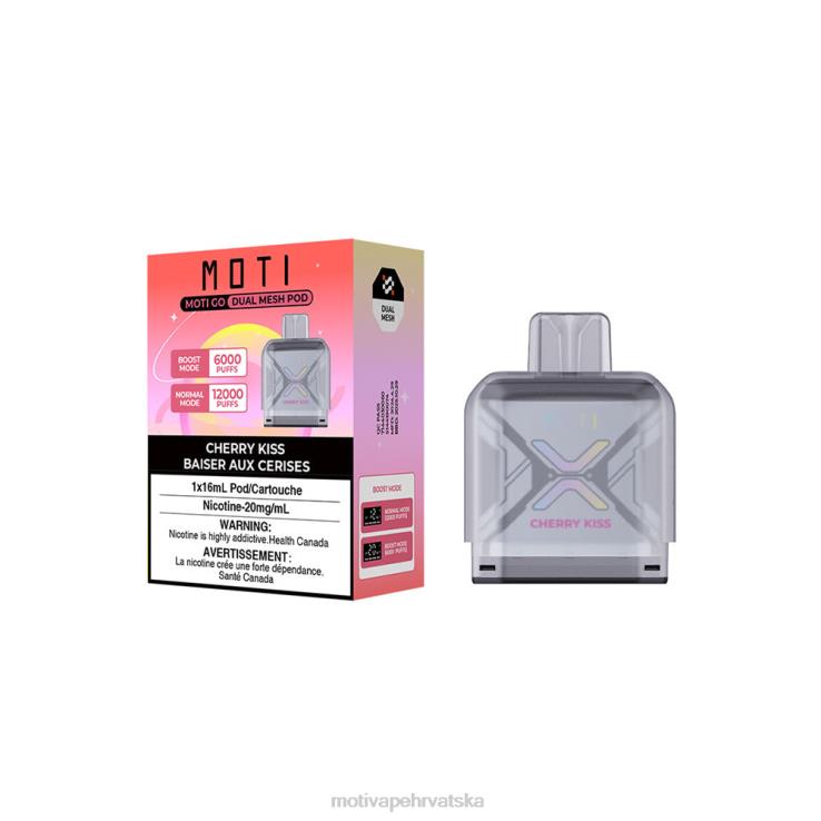 MOTI Vape Review - MOTI Go Pro mahuna za jednokratnu upotrebu poljubac trešnje D6BBZ96
