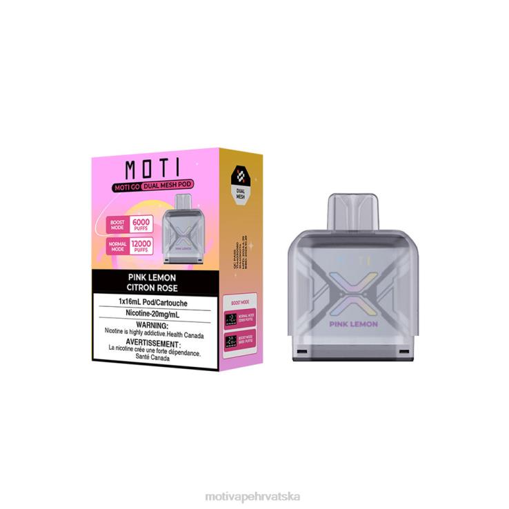 MOTI Vape Review - MOTI Go Pro mahuna za jednokratnu upotrebu ružičasti limun D6BBZ87