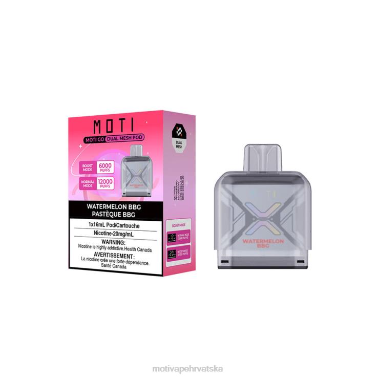 MOTI Vape Zagreb - MOTI Go Pro mahuna za jednokratnu upotrebu lubenica bubblegum D6BBZ92