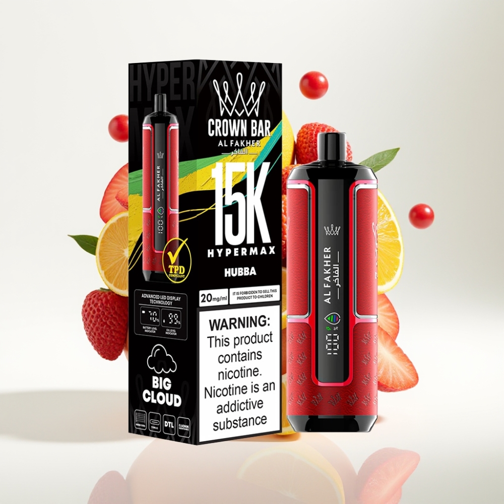 Al Fakher Crown Bar 15K Hypermax Jednokratna Vape Kit – 22ml, 15.000 pufova, 6mg/ml, DTL