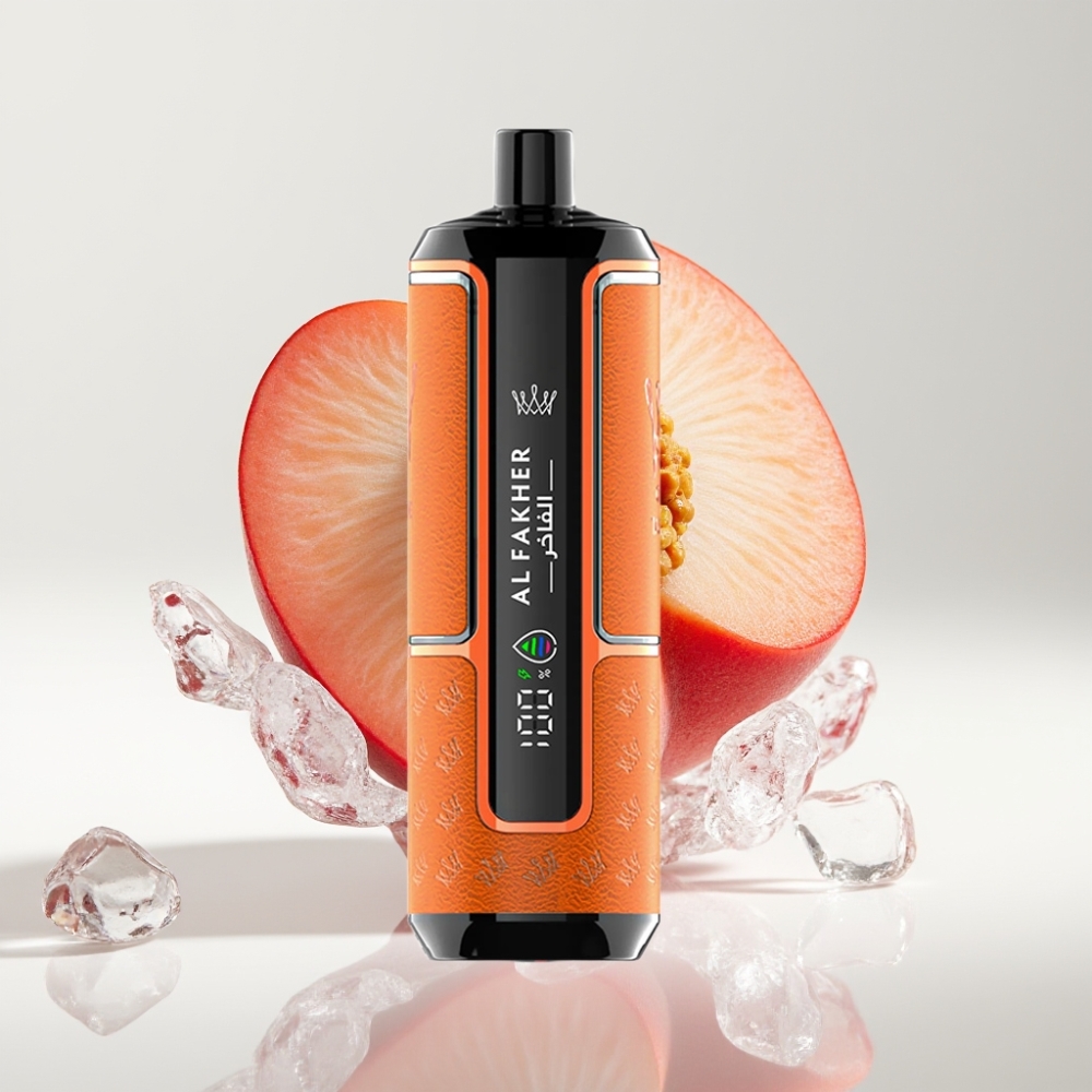 Al Fakher Crown Bar 15K Hypermax Jednokratni Vape Kit Peach Ice – 22ml, 15K Puffova, DTL, 6mg/ml, Type-C
