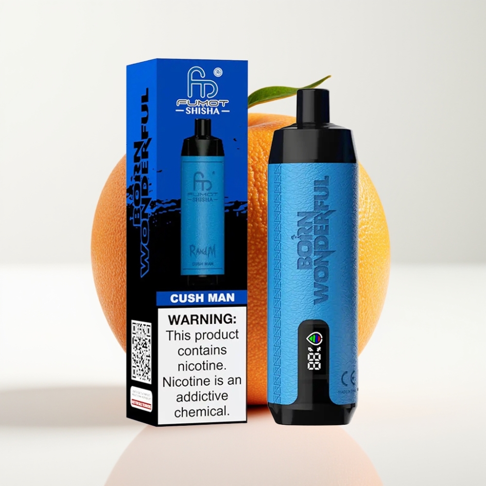 RandM Fumot Shisha 10000 Puffova Jednokratna Vape Cush Man – 18ml, 850mAh, 0.6ohm, Tip-C