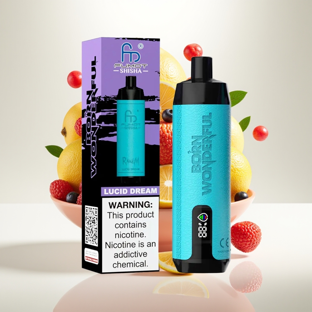 RandM Fumot Shisha 10000 Puffova Jednokratna Vape LED 18ml 850mAh Type-C 0.5% Nikotina