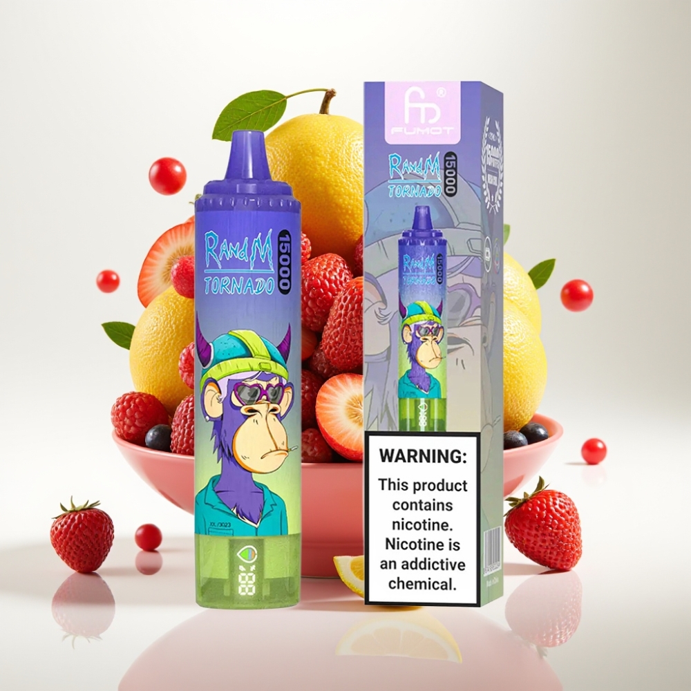 RandM Fumot Tornado 15000 Puffs Disposable Vape – 25ml, 850mAh, Mesh Coil, Type-C, LCD, 0-5% nikotina