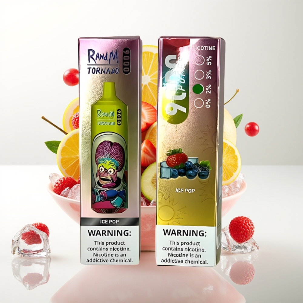 RandM Tornado 9000 Puffs – 850 mAh, 18 mL, Mesh Coil, RGB Display, 54 Okusa