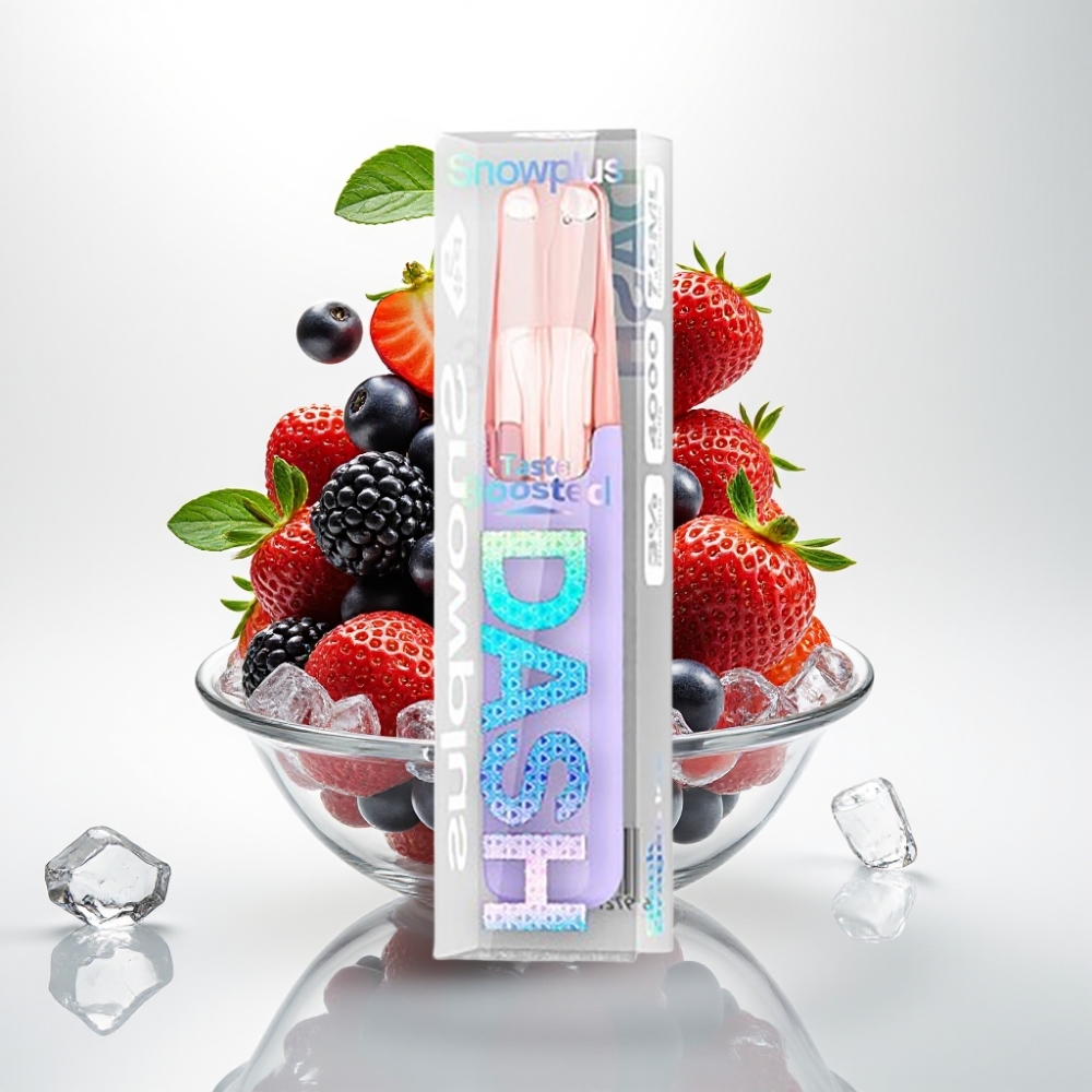 Snowplus Dash 4000 Pufova Jednokratni Uređaj Crni Zmaj Led 7,5 ml, 530 mAh, Keramički