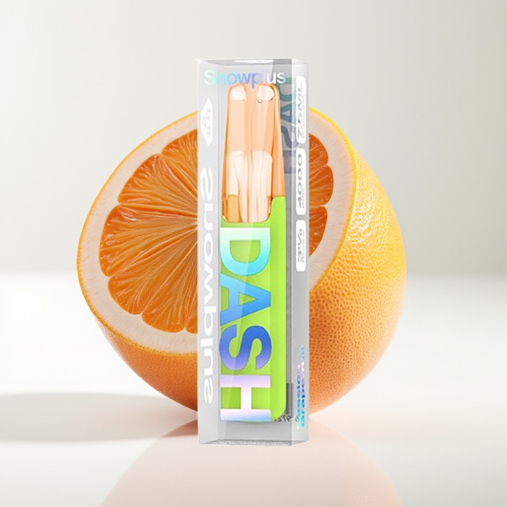 Snowplus Dash 4000 Pufova Jednokratni Uređaj Passion Grejpfrut – Keramika, 530 mAh, 7.5 ml, 3%/5% nikotina