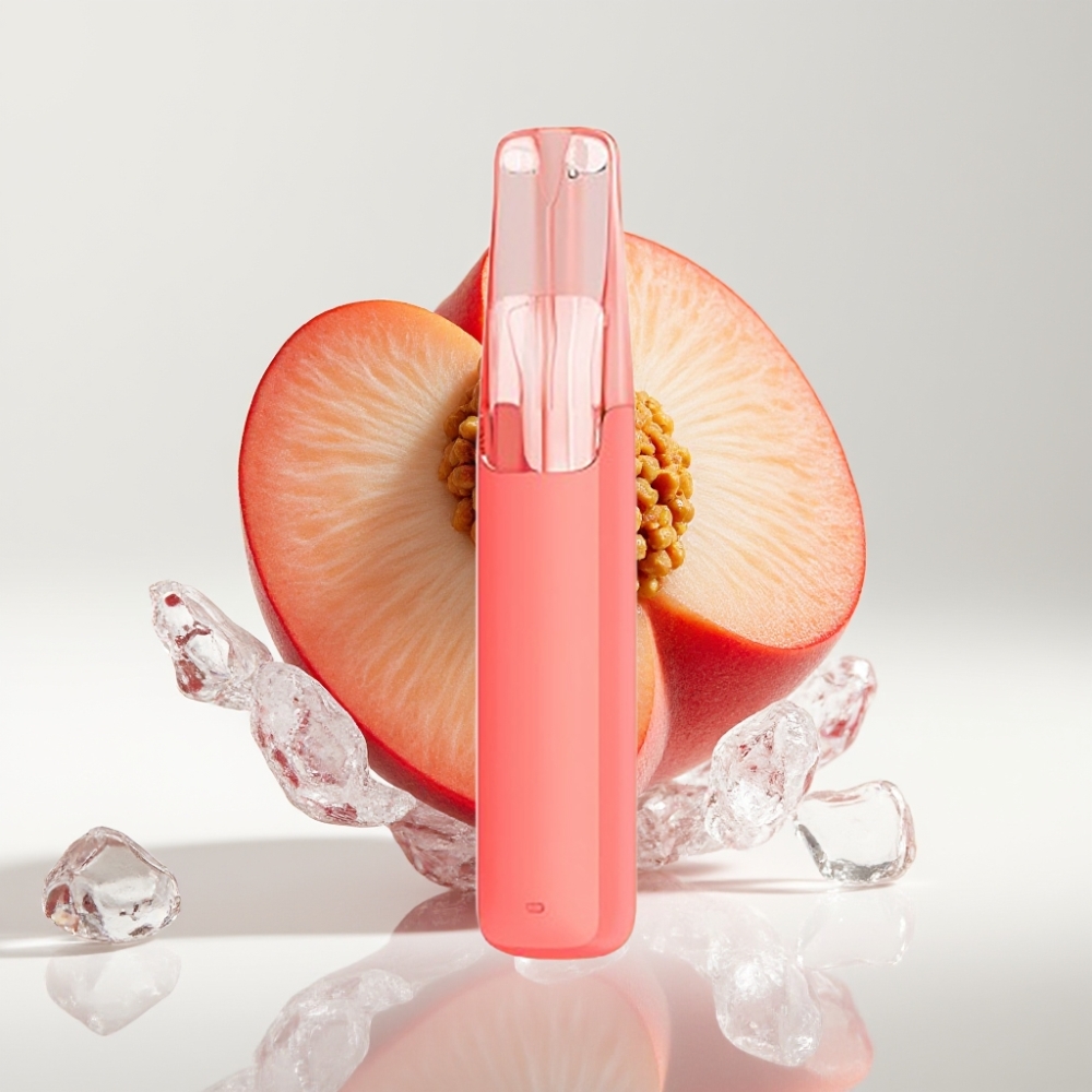 Snowplus Dash 4000 Pufova Jednokratni Uređaj Peach Ice – Keramički Atomaizator, 7.5 ml, 3%/5% Nikotina