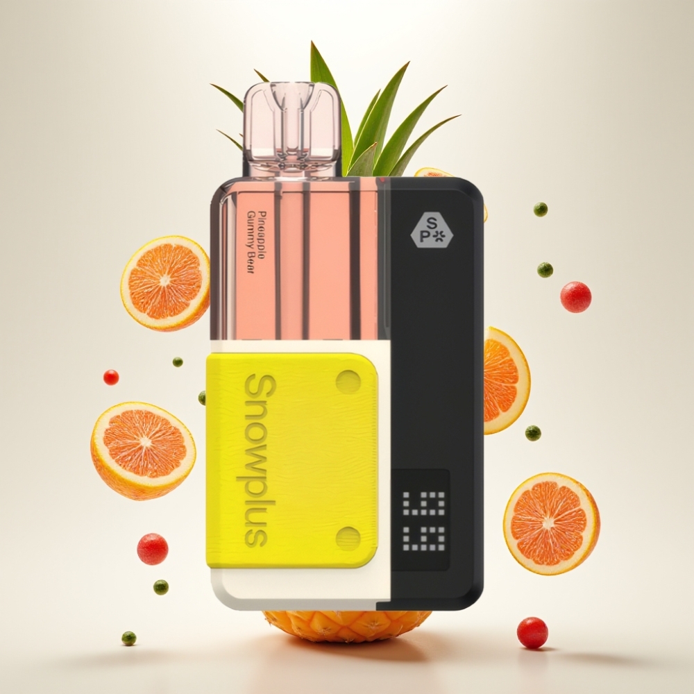 Snowplus Swift 15000 Puffs Pod Kit Ananas Gumeni Medvjedić: 15000 pufova, 1000 mAh, 2 10 ml, Dual Mesh