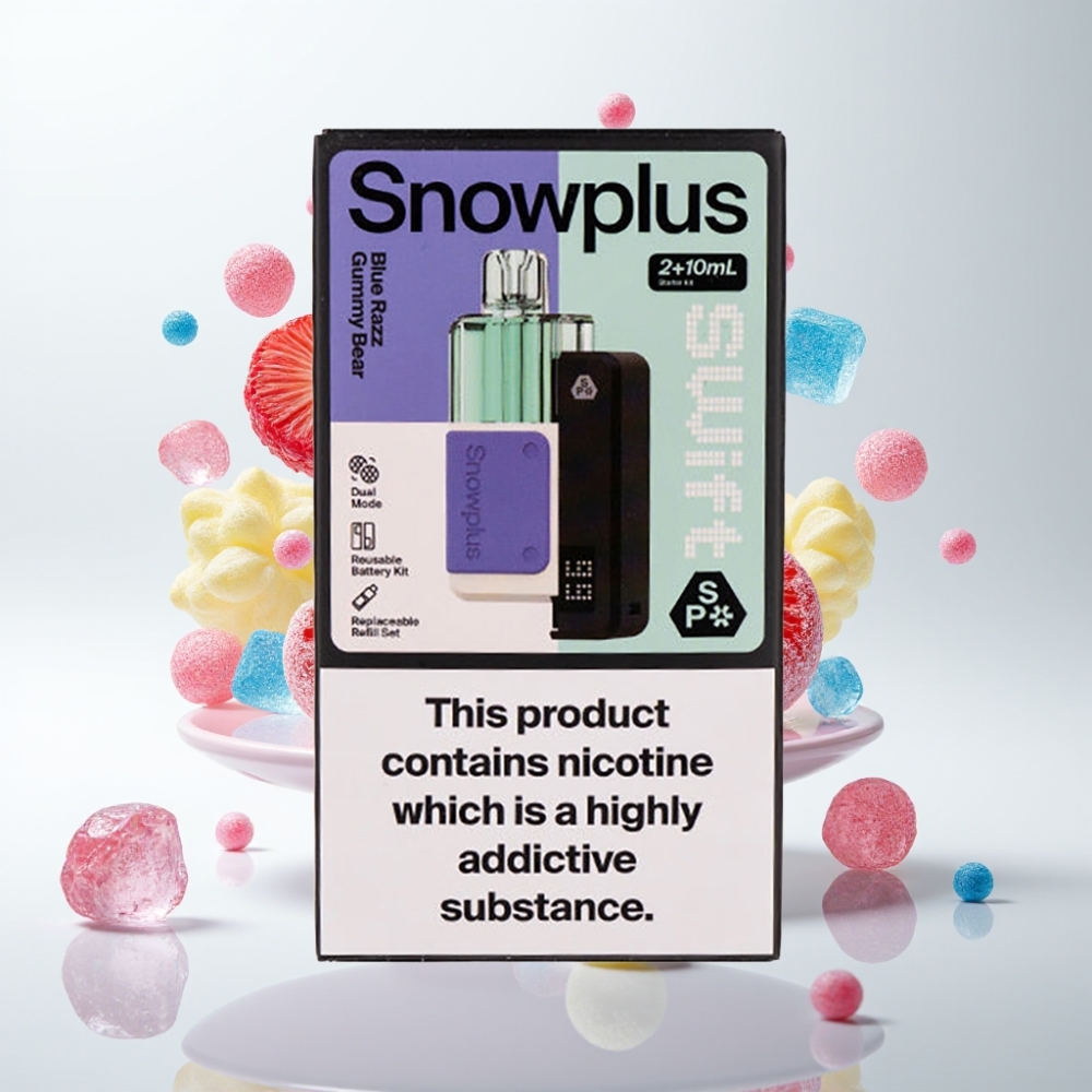 Snowplus Swift 5000 Puffs Prefilled Pod Kit Plavi Medvjedić (43x81x25 mm, 1000 mAh, Dual Mesh)