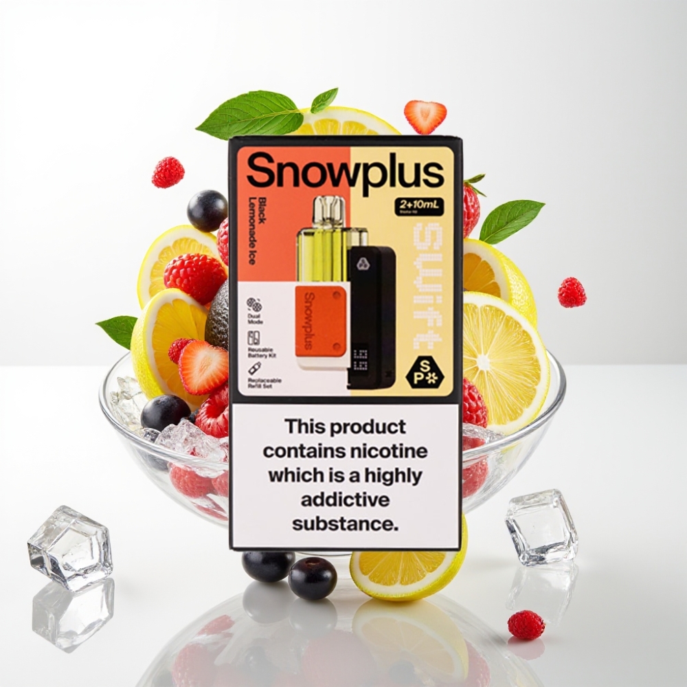 Snowplus Swift 5000 Puni Pod Set Crni Limunadni Led 1000 mAh, 2 10 ml, 2% nikotina, Dual Mesh