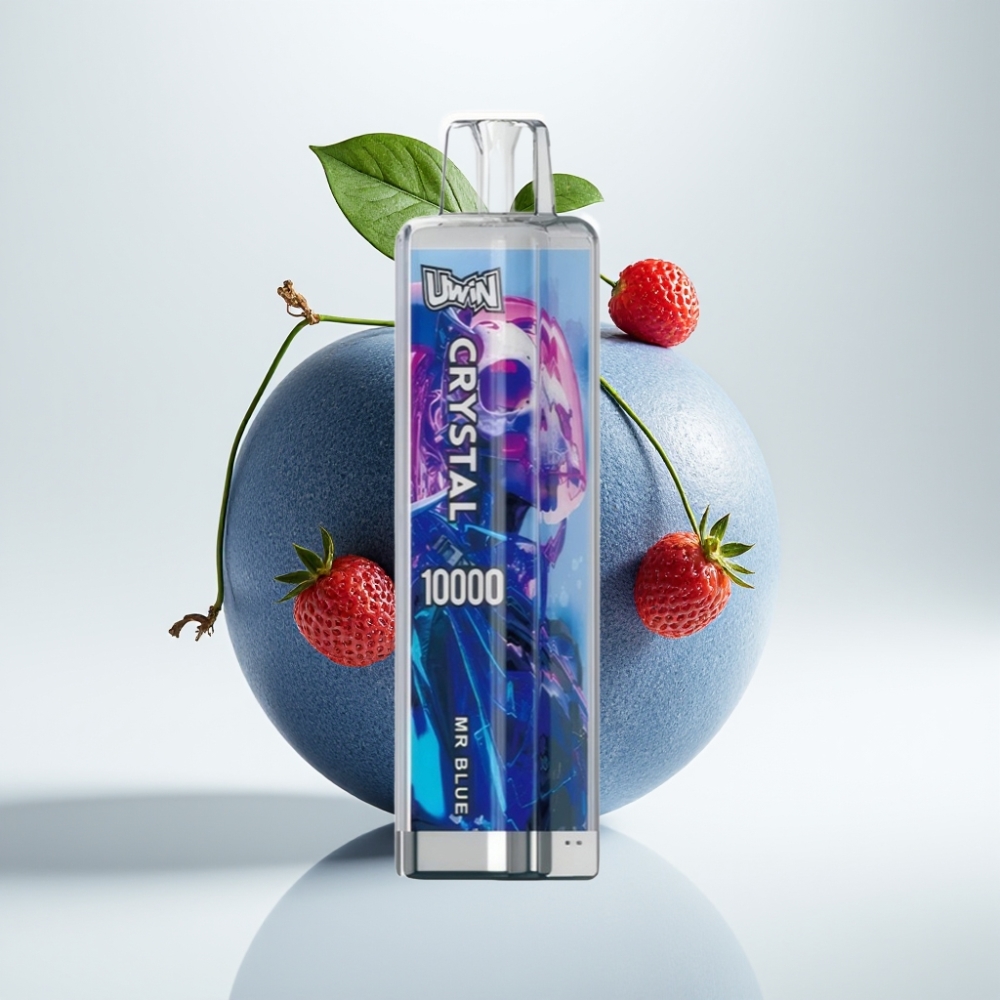 UWIN Crystal 10000 Pufova Disposable Vape Mr Blue – 18ml, 0.8Ω, RGB, Type-C
