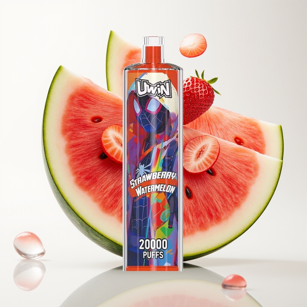 Uwin Shisha Hookah Crystal 20000 Puffs Jagoda Lubenica – 0-5% nikotina, 22ml, 650mAh, Type-C, Mesh coil, DTL