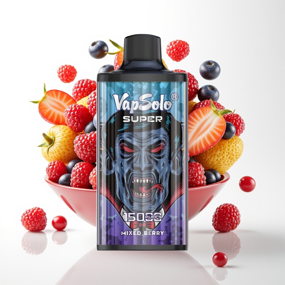 Vapsolo Super 15000 Puffs Jednokratna Vapa Mješovito Voće – 40ml, 850mAh, Type-C