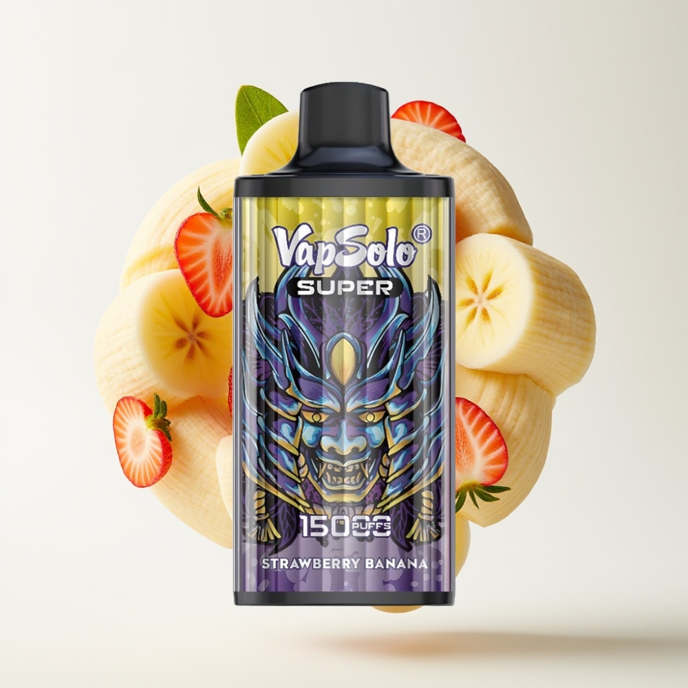 Vapsolo Super 15000 Puffs Jednokratna Vape Jagoda-Banana | 40ml | 20/50mg | 850mAh Type-C