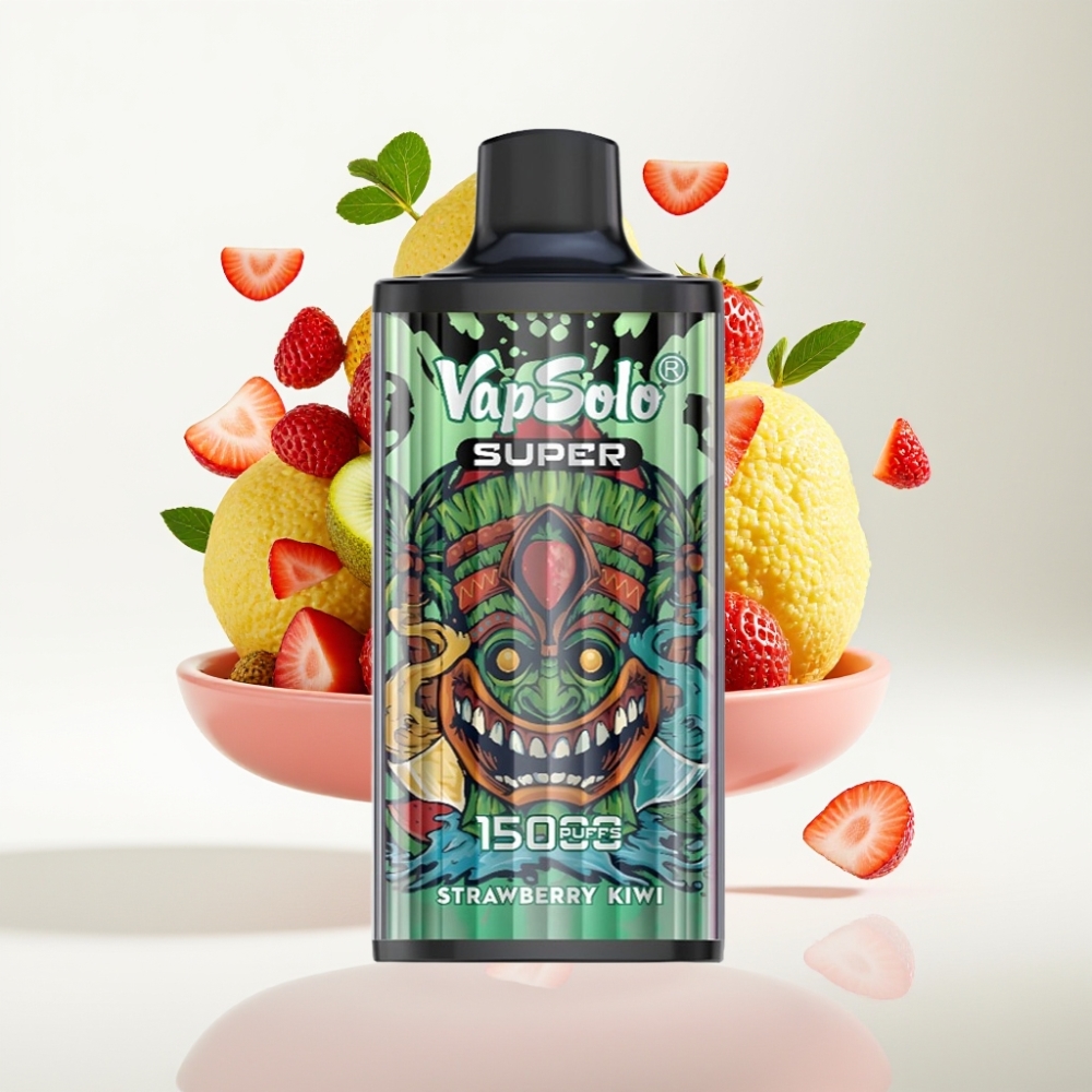Vapsolo Super 15000 Puffs Jednokratna Vape Jagoda-Kivi, 40ml, 20/50mg/ml, 850mAh, Type-C