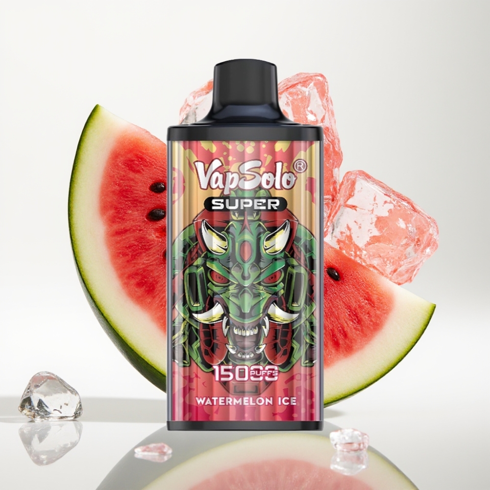 Vapsolo Super 15000 Puffs Jednokratna Vape Lubenika Led 40ml 850mAh Type-C