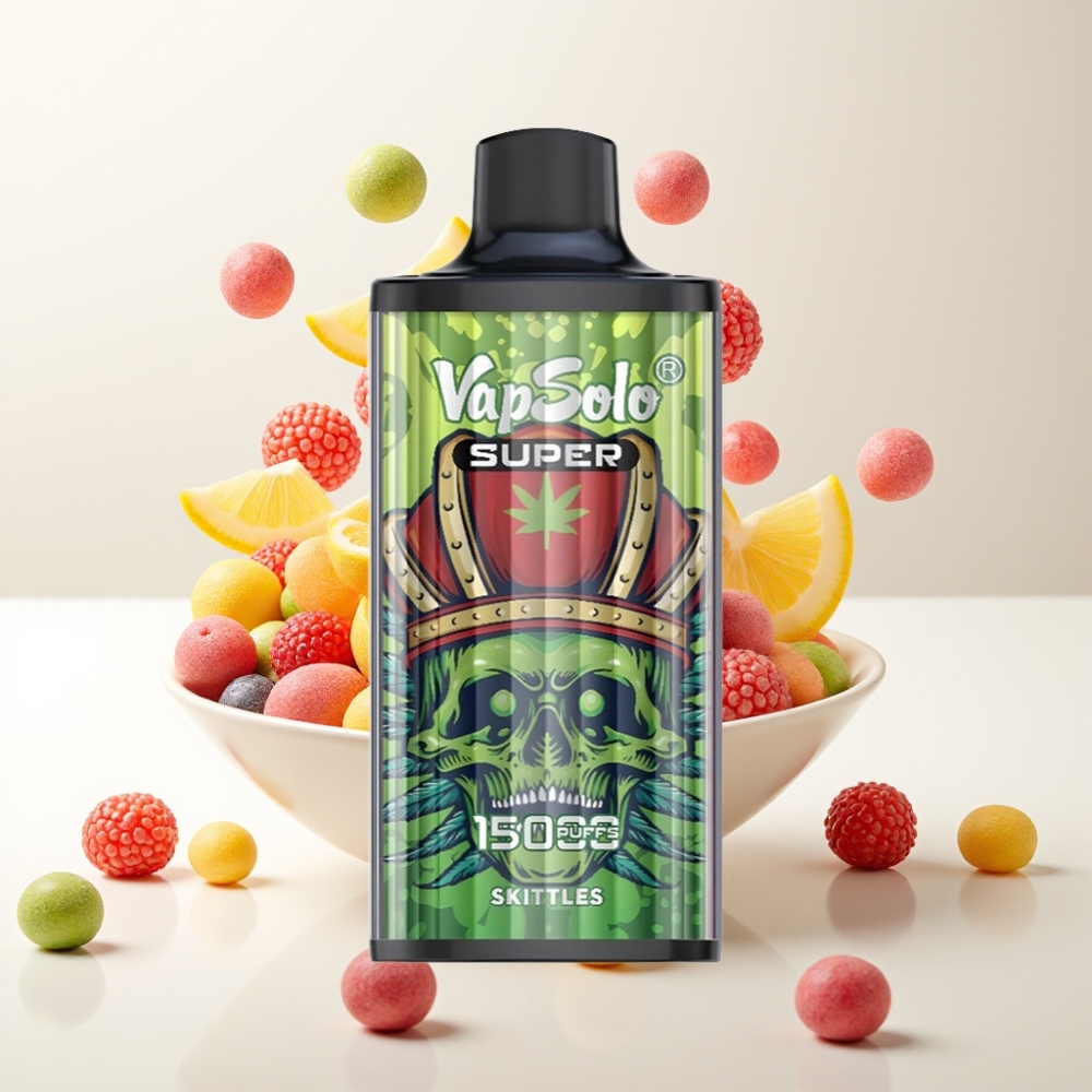 Vapsolo Super 15000 Puffs Jednokratna Vape Skittles – 40ml, 850mAh, Type-C