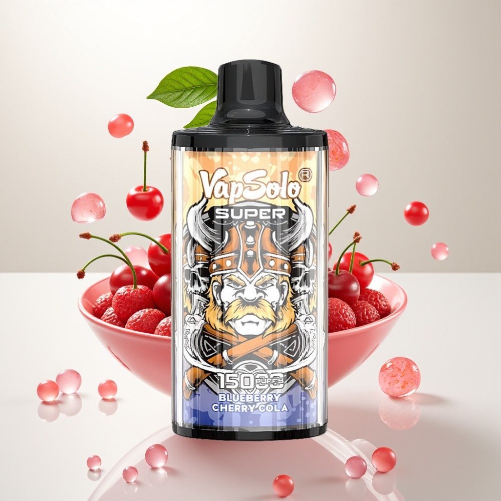 Vapsolo Super 15000 Puffs Jednokratna Vape Trešnja Kola – 40ml, 850mAh, Type-C