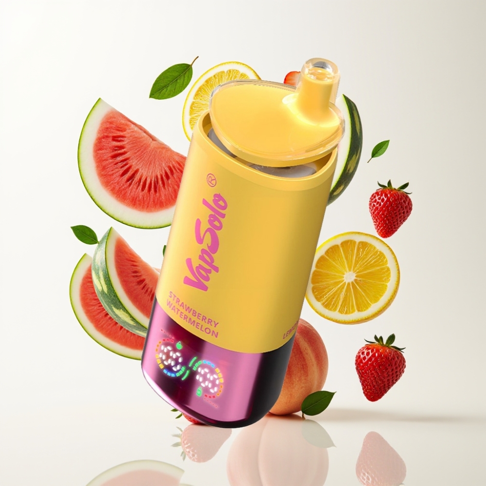 VapSolo Triple 30000 Puffs – Jagoda Lubenica & Limun Breskva – 40ml, 20/50mg/ml, 3 spremnika, Type-C