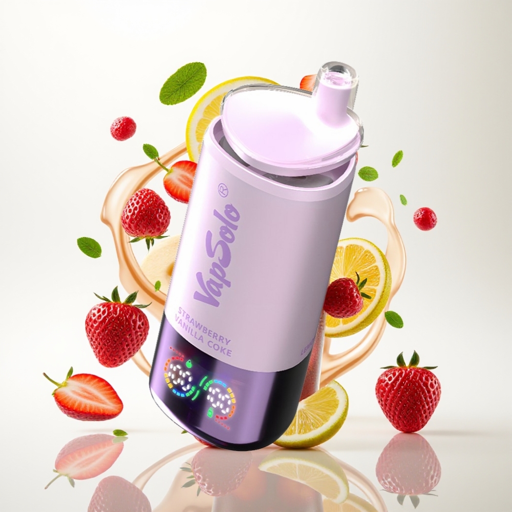 VapSolo Triple 30000 Puffs – Jagoda Vanilja Kola, 40ml, 20/50mg/ml, 3 spremnika, Type-C