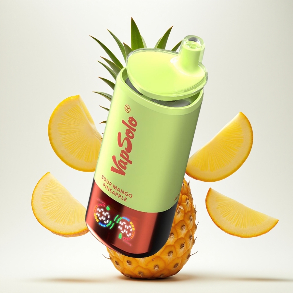 VapSolo Triple 30000 Puffs Jednokratna Vape Kiselo Mango Ananas | 40ml, 3 spremnika, Type-C