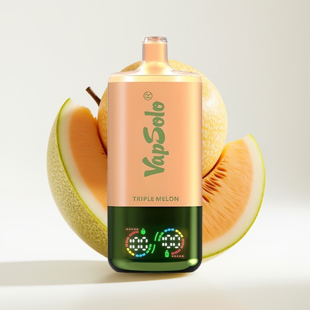 VapSolo Triple 30000 Puffs Jednokratna Vape – Trostruka Dinja, 40ml, 20/50 mg/ml, 3 spremnika, Type-C
